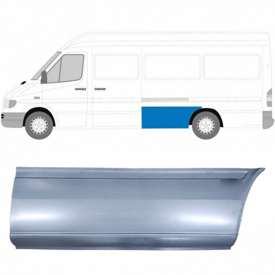 Painel de reparação do guarda-lamas traseiro para Mercedes Sprinter 1995- / LWB / Esquerdo 5785