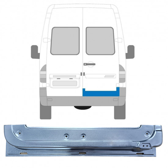 Painel de reparação das portas traseiras para Mercedes Sprinter 1995-2006 / Direito 5587