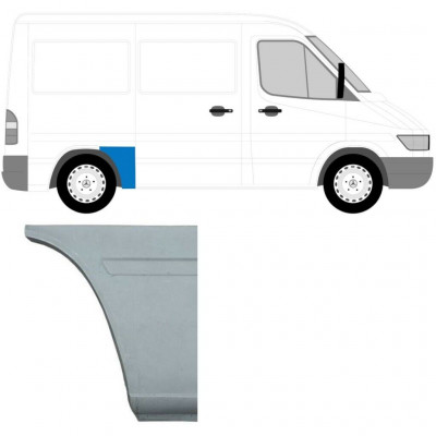 Painel de reparação da parte frontal do guarda-lamas traseiro para Mercedes Sprinter 1995- / SWB / Direito 5592