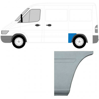 Painel de reparação da parte frontal inferior do guarda-lamas traseiro para Mercedes Sprinter 1995- / SWB / Esquerdo 5590