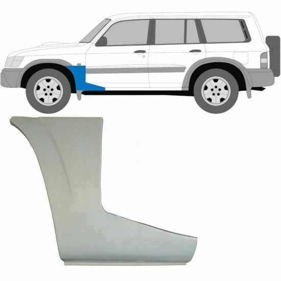 Painel de reparação da parte inferior do guarda-lamas dianteiro para Nissan Patrol 1997-2009 / Esquerdo 6261