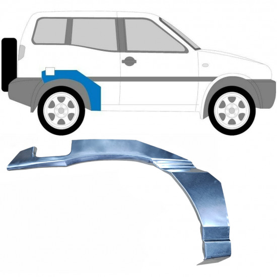 Painel de reparação do guarda-lamas traseiro para Nissan Terrano 1993-1999 / Direito 6346