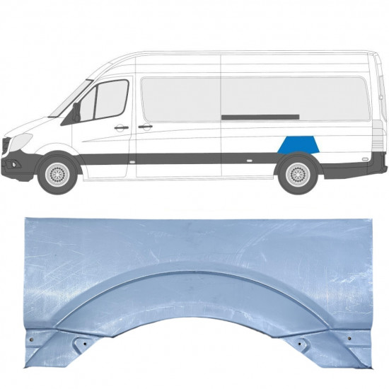 Painel de reparação do guarda-lamas traseiro para Mercedes Sprinter 2006- / Esquerdo 5685