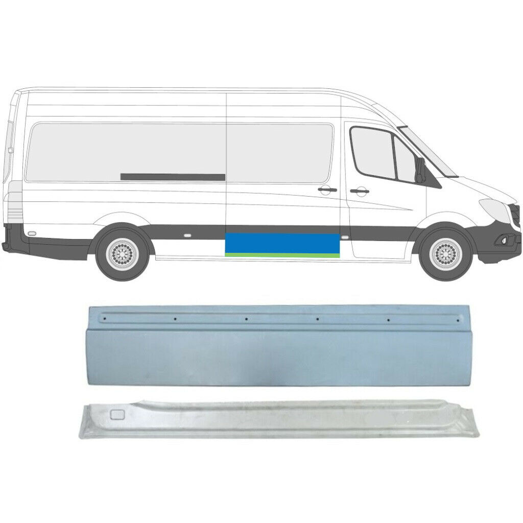 Painel De Reparação Das Portas Deslizantes Para Mercedes Sprinter 2006- / Direito / Conjunto 5849
