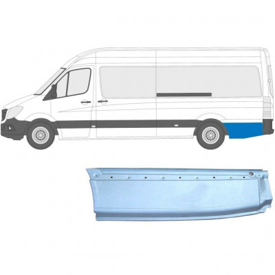 Painel de reparação do guarda-lamas traseiro para Mercedes Sprinter 2006- / XLWB / Esquerdo 5583